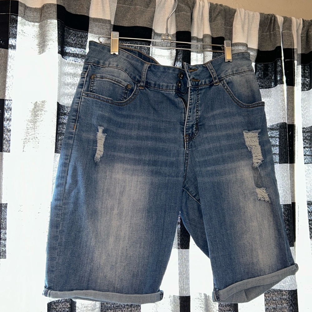Denim long boyfriend shorts very good condition